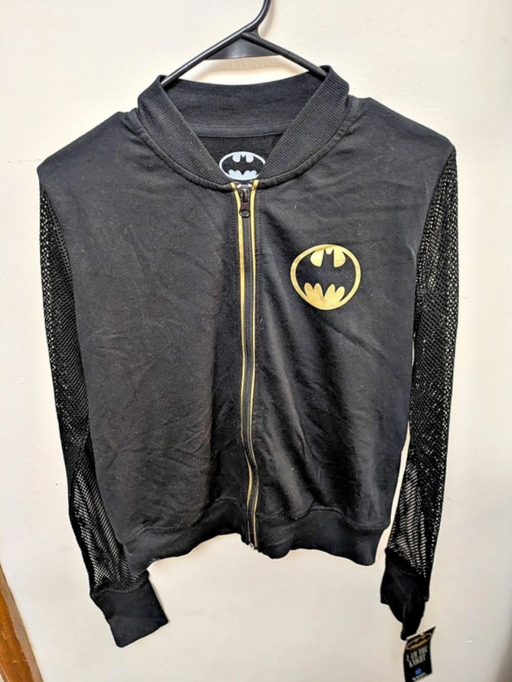 Batman Zip-Up Hoodie in Black NWT